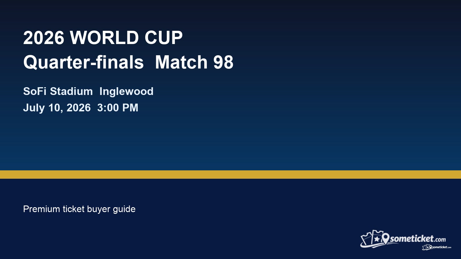 World Cup Round of 32 Match 59 ticket image for SoFi Stadium